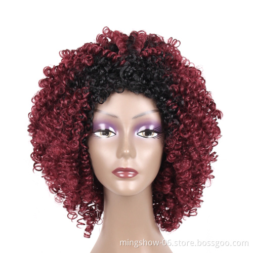 wholesale price synthetic wigs kinky curly for women